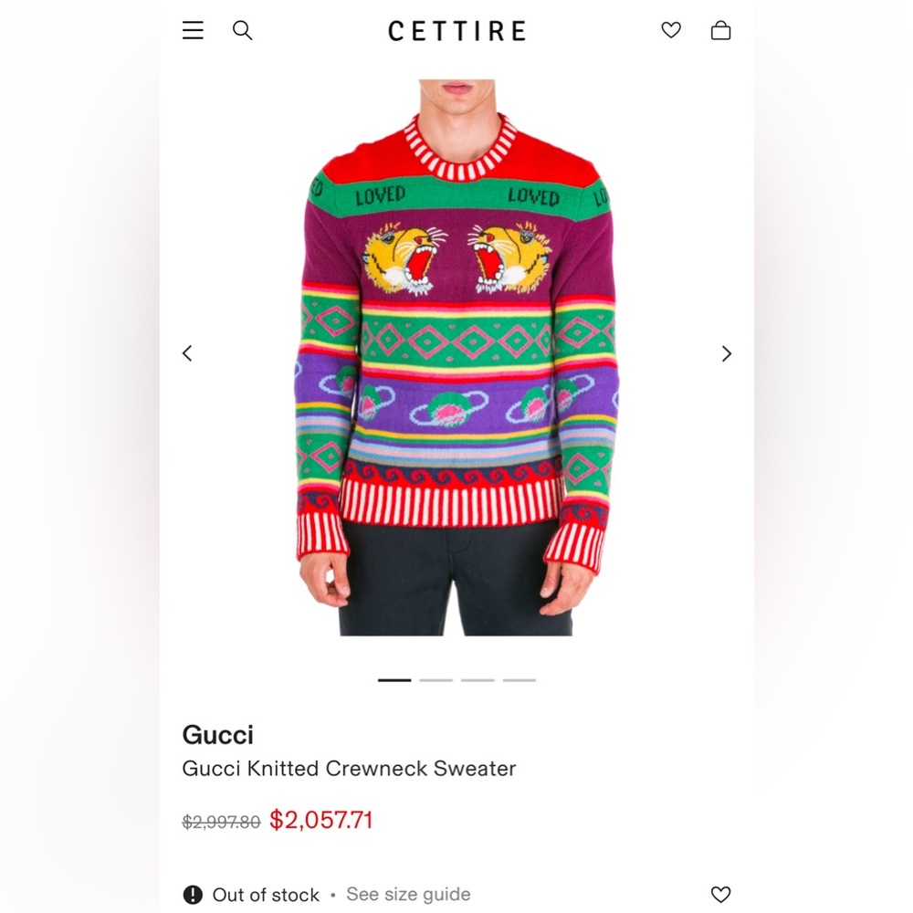 AUTHENTIC Gucci knitted sweater